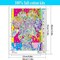 Colorful Flower Stamped Cross Stitch Kit – 11CT Pre-Printed Canvas for Beginners & Adults, DIY Needlepoint Embroidery, 11.8×15.8 Inch